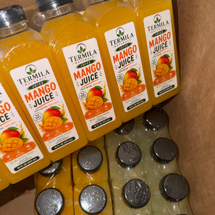 Termila Naturals Mango Fruit Juice Beverage - 16 oz (6,12 Pack)