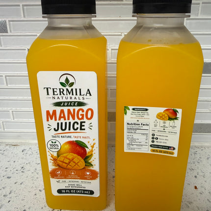 Termila Naturals Mango Fruit Juice Beverage - 16 oz (6,12 Pack)