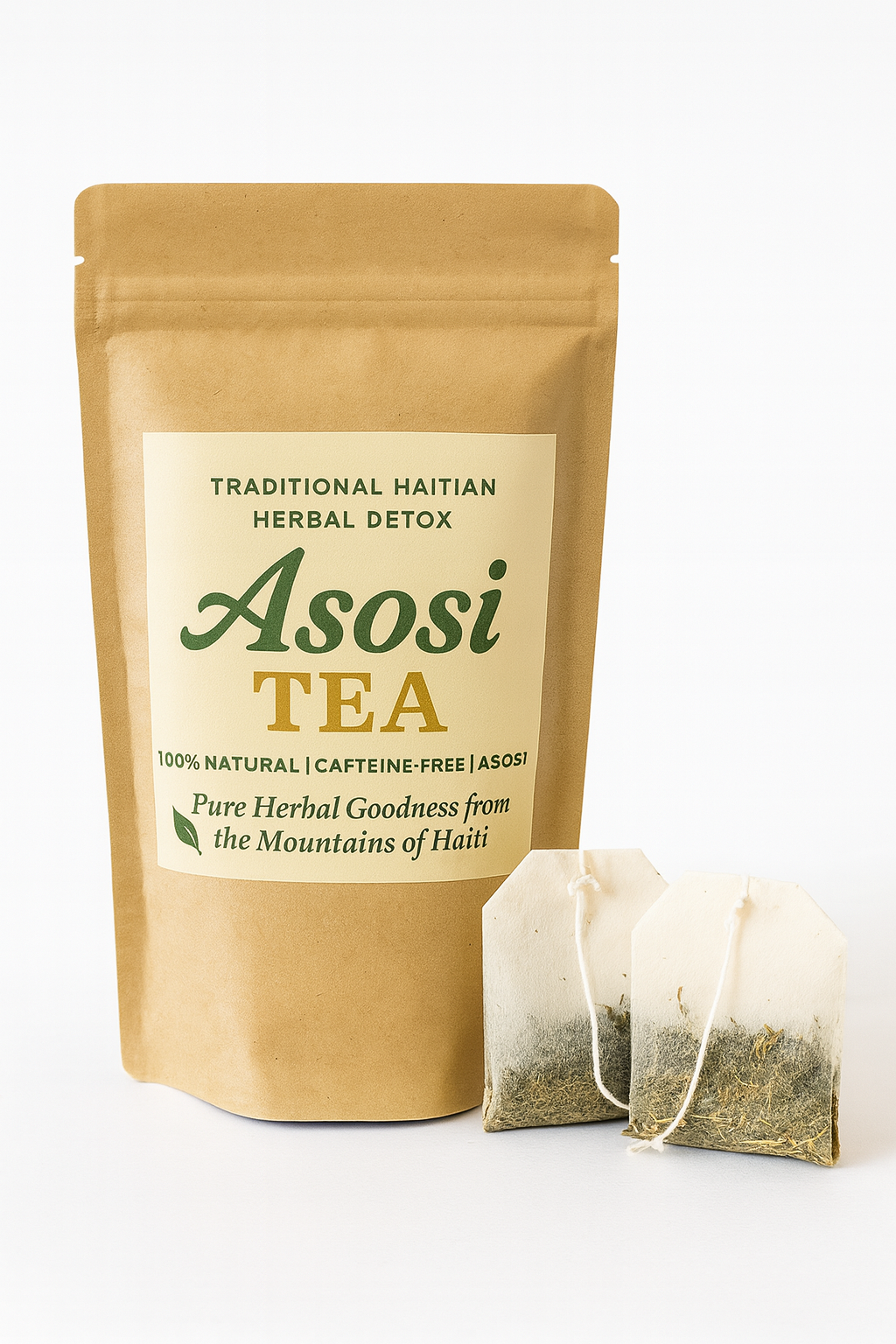 Asosi Tea – Traditional Haitian Herbal Detox (10 Tea Bags, 100% Natural & Caffeine-Free)