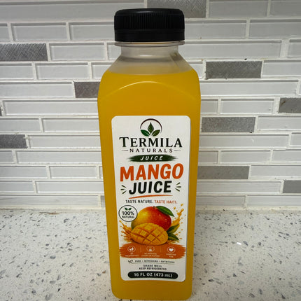 Termila Naturals Mango Fruit Juice Beverage - 16 oz (6,12 Pack)