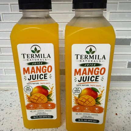 Termila Naturals Mango Fruit Juice Beverage - 16 oz (6,12 Pack)