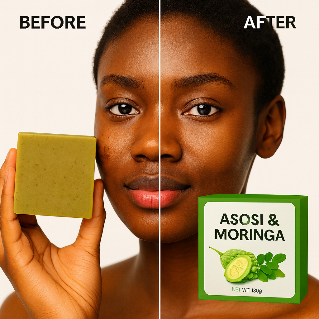 Asosi,Moringa Soap 6 Bard of Soap Organic
